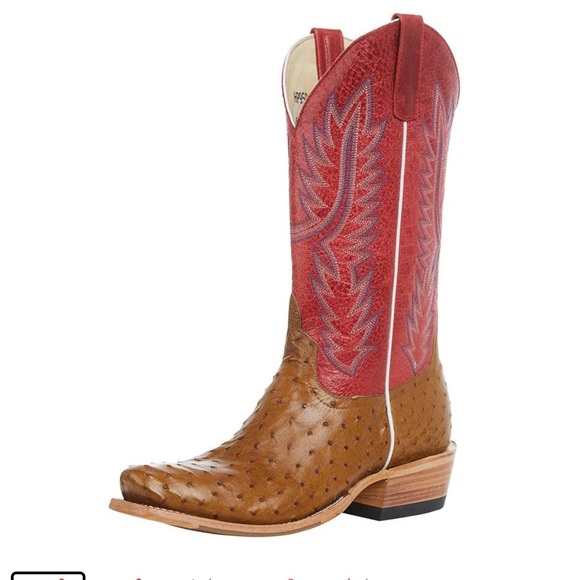 Other - Horsepower Boots Men's TH Antique
Saddle Full Quill Ostrich Red Sinsation Boot